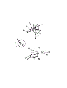 19 - Compressor (`Dd` Cabinet Models) parts for Frigidaire Air Conditioner A8MECUC3 from AppliancePartsPros.com