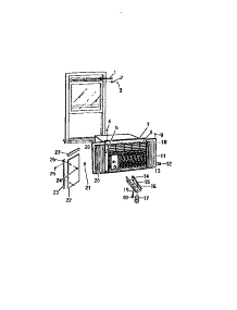 15 - Cabinet, Window Mounting Parts (`Aa parts for Frigidaire Air Conditioner A8MECUSC3 from AppliancePartsPros.com
