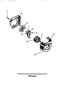 10 - Shroud, Scroll, Blower Motor parts for Frigidaire Air Conditioner AC15206J from AppliancePartsPros.com