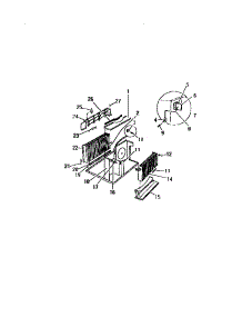 12 - Evaporator, Condenser (`Aaa` Cabine parts for Frigidaire Air Conditioner AH8MECUC2 from AppliancePartsPros.com
