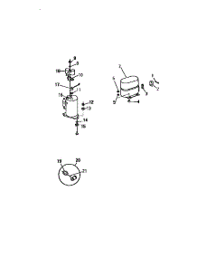 21 - Compressor (`B` Cabinet Models) parts for Frigidaire Air Conditioner AS8LEUC2 from AppliancePartsPros.com