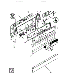 02 - Backguard parts for Frigidaire Range CD302VP3D02 from AppliancePartsPros.com