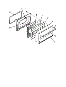05 - Door parts for Frigidaire Range CD302VP3D02 from AppliancePartsPros.com