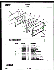 05 - Door Parts parts for Frigidaire Range CD302VP3W1 from AppliancePartsPros.com
