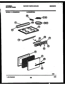 02 - Cooktop And Door Parts parts for Frigidaire Range CE200SP2W1 from AppliancePartsPros.com