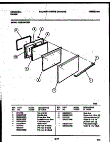 04 - Door Parts parts for Frigidaire Range CE301SP2Y1 from AppliancePartsPros.com