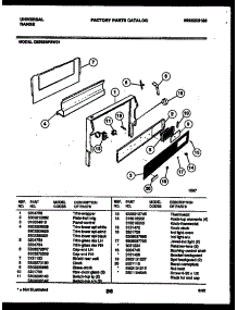 02 - Backguard parts for Frigidaire Range CE302BP2D1 from AppliancePartsPros.com