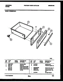 05 - Drawer Parts parts for Frigidaire Range CE302BP2D1 from AppliancePartsPros.com
