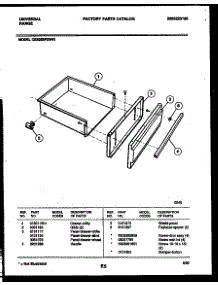 05 - Drawer Parts parts for Frigidaire Range CE302BP2H1 from AppliancePartsPros.com