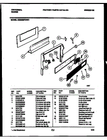 02 - Backguard parts for Frigidaire Range CE302BP2W1 from AppliancePartsPros.com
