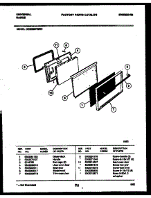 03 - Door Parts parts for Frigidaire Range CE302BP2W1 from AppliancePartsPros.com