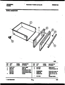 05 - Drawer Parts parts for Frigidaire Range CE302BP2W1 from AppliancePartsPros.com
