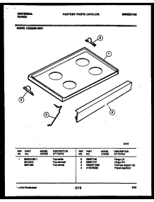 07 - Cooktop Parts parts for Frigidaire Range CE302BP2W1 from AppliancePartsPros.com