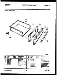 06 - Drawer Parts parts for Frigidaire Range CE303VP2D01 from AppliancePartsPros.com