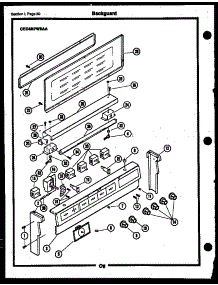18 - Backguard parts for Frigidaire Range CEA3M2WSTB from AppliancePartsPros.com