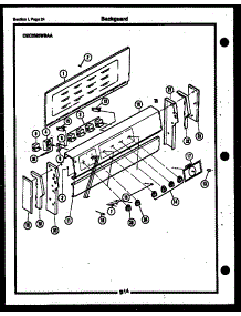 15 - Backguard parts for Frigidaire Range CEB3M2WSTB from AppliancePartsPros.com