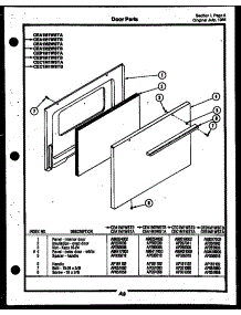 04 - Door Parts parts for Frigidaire Range CEC2M4WSAA from AppliancePartsPros.com