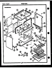 14 - Body Parts parts for Frigidaire Range CEE2M4WSAA from AppliancePartsPros.com