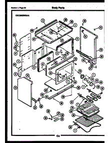 17 - Body Parts parts for Frigidaire Range CEE2M4WSAA from AppliancePartsPros.com