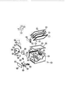 02 - Chest Freezer Parts parts for Frigidaire Freezer CF5FL1 from AppliancePartsPros.com