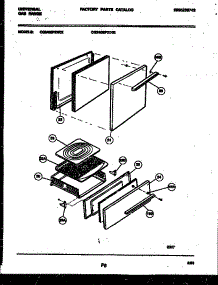 03 - Door And Broiler Drawer Parts parts for Frigidaire Range CG240SP2W2 from AppliancePartsPros.com