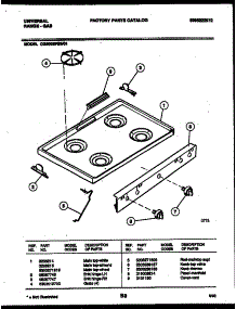 03 - Cooktop Parts parts for Frigidaire Range CG300SP2W1 from AppliancePartsPros.com
