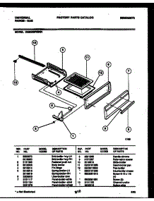 05 - Broiler Drawer Parts parts for Frigidaire Range CG300SP2W1 from AppliancePartsPros.com