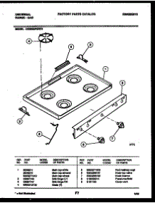 03 - Cooktop Parts parts for Frigidaire Range CG300SP2Y1 from AppliancePartsPros.com
