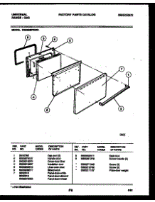 04 - Door Parts parts for Frigidaire Range CG300SP2Y1 from AppliancePartsPros.com