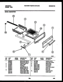 04 - Broiler Drawer Parts parts for Frigidaire Range CG301SP2D1 from AppliancePartsPros.com