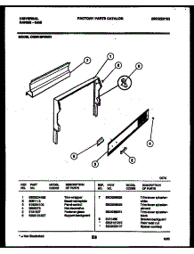 02 - Backguard parts for Frigidaire Range CG301SP2W1 from AppliancePartsPros.com