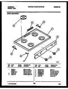 03 - Cooktop Parts parts for Frigidaire Range CG301SP2W1 from AppliancePartsPros.com