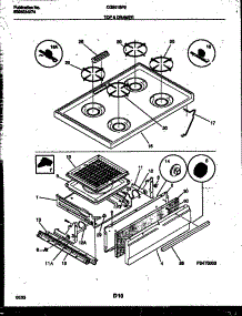 05 - Cooktop And Broiler Drawer Parts parts for Frigidaire Range CG301SP2W3 from AppliancePartsPros.com