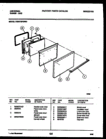 05 - Door Parts parts for Frigidaire Range CG301SP2Y1 from AppliancePartsPros.com