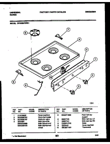 03 - Cooktop Parts parts for Frigidaire Range CP302BP2D1 from AppliancePartsPros.com