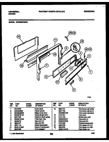 02 - Backguard parts for Frigidaire Range CP302BP2W1 from AppliancePartsPros.com