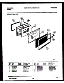 05 - Door Parts parts for Frigidaire Range CP302BP2W1 from AppliancePartsPros.com