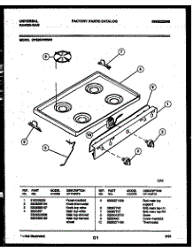 03 - Cooktop Parts parts for Frigidaire Range CP303VP2W1 from AppliancePartsPros.com
