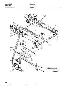 03 - Burner parts for Frigidaire Range CR302VP2D03 from AppliancePartsPros.com