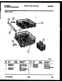 08 - Racks And Trays parts for Frigidaire Dishwasher DB110PW1 from AppliancePartsPros.com