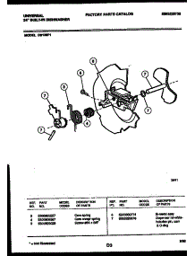 03 - Cam parts for Frigidaire Dishwasher DB120P1 from AppliancePartsPros.com