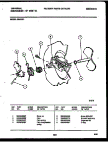 03 - Cam parts for Frigidaire Dishwasher DB418PW1 from AppliancePartsPros.com