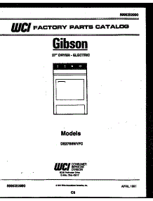 04 - Top, Control And Miscellaneous Part parts for Frigidaire Dryer DE27S6WVFC from AppliancePartsPros.com