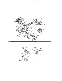 06 - Glow Bar Burner & Combustion Chambe parts for Frigidaire Dryer DEA600A1W from AppliancePartsPros.com
