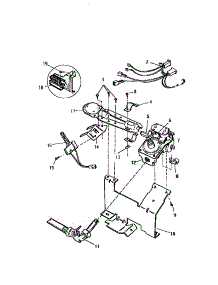 05 - Gas Valve Burner Assy., Sensor parts for Frigidaire Dryer DG250EXW5 from AppliancePartsPros.com