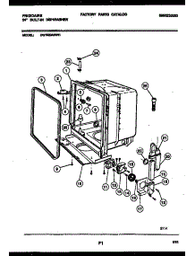 05 - Tub And Frame Parts parts for Frigidaire Dishwasher DW7800AWW1 from AppliancePartsPros.com