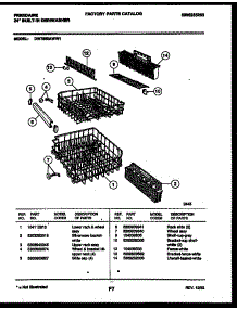 08 - Racks And Trays parts for Frigidaire Dishwasher DW7800AWW1 from AppliancePartsPros.com