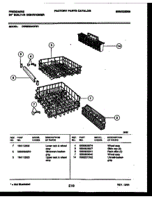 08 - Racks And Trays parts for Frigidaire Dishwasher DW8500AWW1 from AppliancePartsPros.com