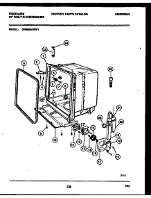 05 - Tub And Frame Parts parts for Frigidaire Dishwasher DW8800AWW1 from AppliancePartsPros.com
