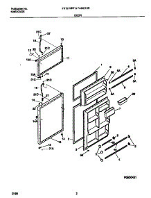 02 - Doors parts for Frigidaire Refrigerator F44N21CEW3 from AppliancePartsPros.com
